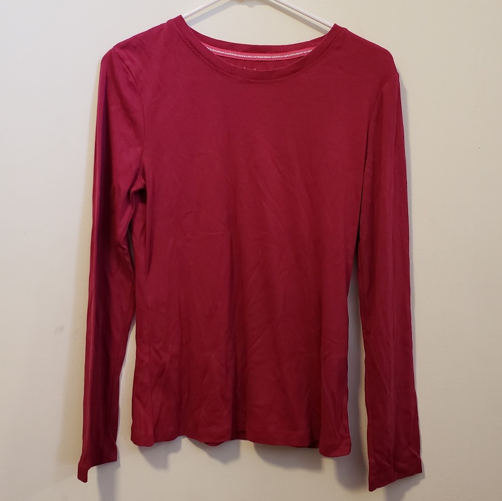 Long sleeve magenta shirt